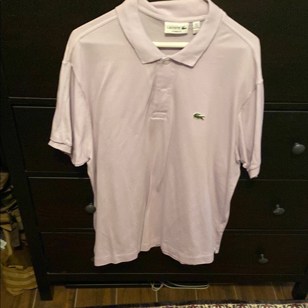 Lacoste Purple Polo Shirt Classic Style